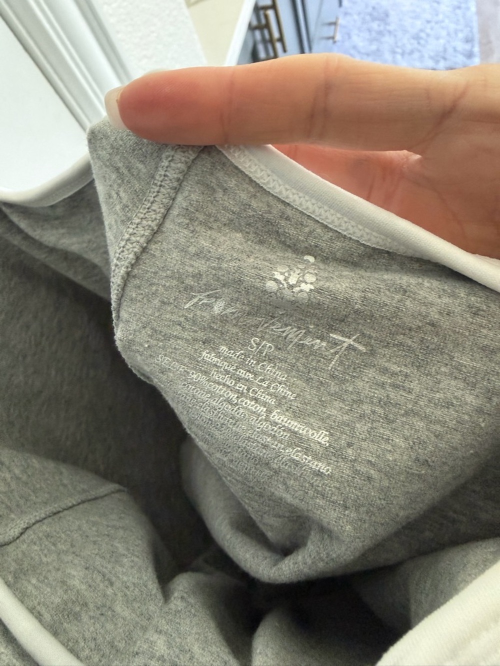 Free People Gray and White Pleated Skirt Dress Small - Picture 6 of 6